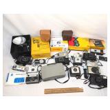Lot of 20+ Pieces, Cameras and Photo Equipment, Vi