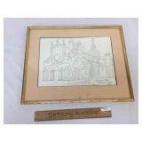 Print, Sketch of S. S. Giovanni Church with Bartol