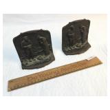 Bookends, Cast Iron, Antique