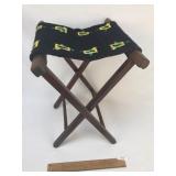 Folding Needlepoint Chair, Vintage or Antique