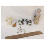 Lot of 10 Ceramic Figures