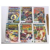 Lot of 6 Comic Books, Vintage