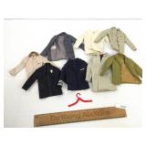 Lot of 8 Barbie or Ken Clothing Items, Vintage