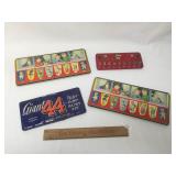 Lot of 4 Watercolor Paint Kits, Vintage