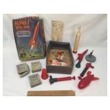 Alpha 1 Ballistic Missile, Rocket Toy, Vintage