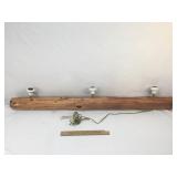 Hanging Light Fixture or Pool Table Lamp, Rustic L