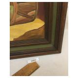 Original Oil on Board Art Painting, Still Life by