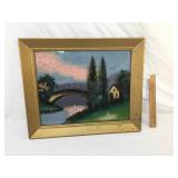 Reverse Painted Glass, Antique