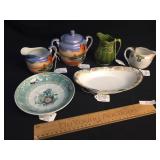 Lot of 6 Ceramic Creamers, Dishes, or China