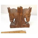Lot of 2 Book Ends, Horse Motif, Vintage