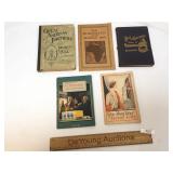 Lot of 5 Booklets and Books, Vintage and Antique