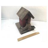 Wood Bird House, Handcrafted