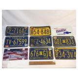 Lot of 9 License PA Plates
