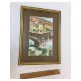 Original Watercolor Art Painting, Florence the Old