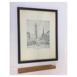 Print, Mt. Vernon Place Baltimore MD by Don Swan