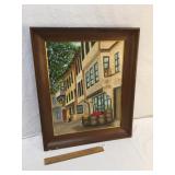 Original Oil on Canvas Art Painting, Turkish Stree