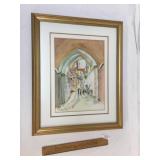 Original Mixed Media Watercolor Art Painting by Be