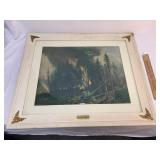 Print, Forest Fire, Antique