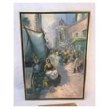 Original Oil on Canvas Art Painting, Italian, Vint