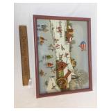 Original Oil on Canvas Art Painting, Winter Skatin