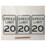 Lot of 2 Speed Limit Signs