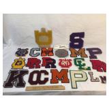Lot of 20 School Letter Patches