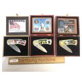 Lot of 3 Folding Knives in Cases