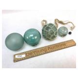 Lot of Japanese Floating Glass Balls, Vintage or A