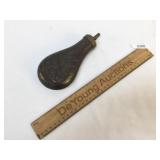 Powder Flask, Military Motif