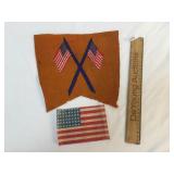 Lot of 2 US Flag Items, Vintage or Antique