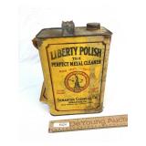 Liberty Polish Metal Cleaner Can, Vintage