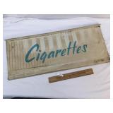 Cigarettes Metal Sign, Vintage