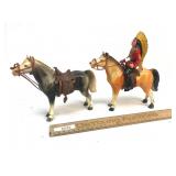 Hartland Toys Indian with Horses, Vintage