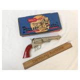 Cap Gun Toy, Hubley Pioneer Pistol, New Old Stock