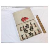 Lot of 12 Lead Soldiers Antique