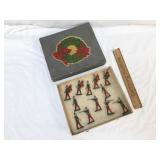 Lot of 12 Lead Soldiers Antique