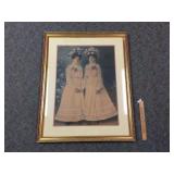 Portrait, Sisters, Antique
