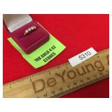 Ring, Gold with Cubic Zirconia Gems