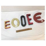 Lot of 5 Wood Letters for Signs, Vintage