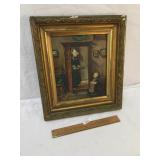 Original Oil on Canvas Art Painting, Antique