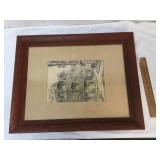 Print, City Scene, Pencil Signed