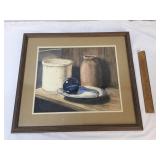 Original Watercolor Art Painting, Crocks