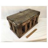 Wood Crate with Lid, Vintage or Antique