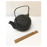 Cast Iron Tea Pot or Coffee Kettle, Antique