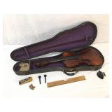 Violin in Case, by State Music Studios, Antique