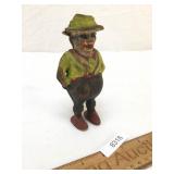 Cast Iron Coin Bank, Black Americana, Man, Vintage