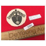 WW2 or WWII German Nazi RAD Circular Patch from Ve