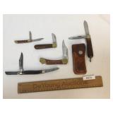 Lot of 5 Folding Knives or Knife Collection