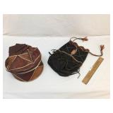 Lot of 2 Leather Purses or Handbags