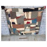 Quilt, Crazy Patchwork Pattern, Vintage or Antique